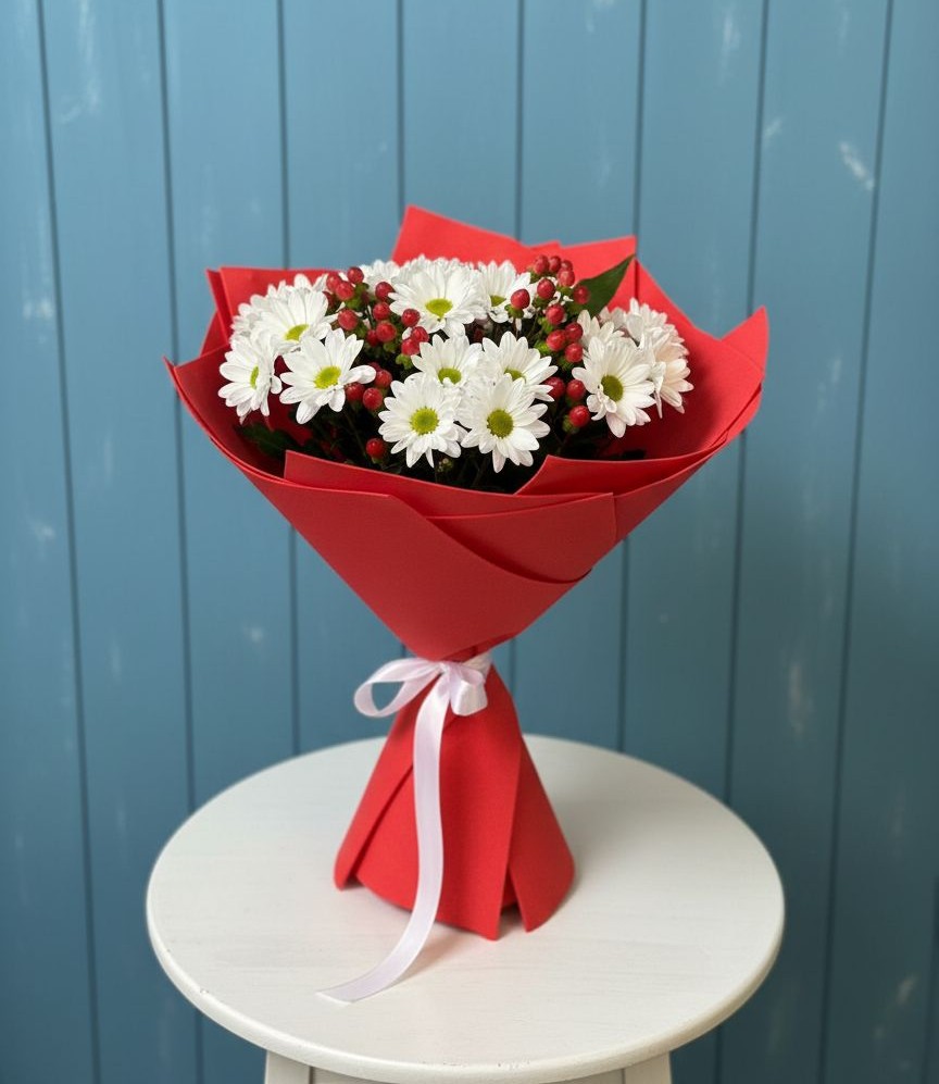 Букет цветов из: Хризантемы в Пионерский Ханты-Мансиский АО