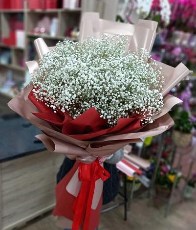 Букет цветов из: Гипсофила в Пионерский Ханты-Мансиский АО