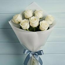 Букет 7 Белых роз Эдлесс Лав в Пионерский Ханты-Мансиский АО