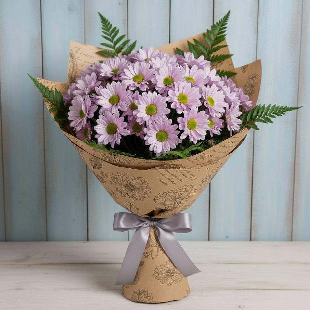 Букет цветов из: Хризантемы в Пионерский Ханты-Мансиский АО