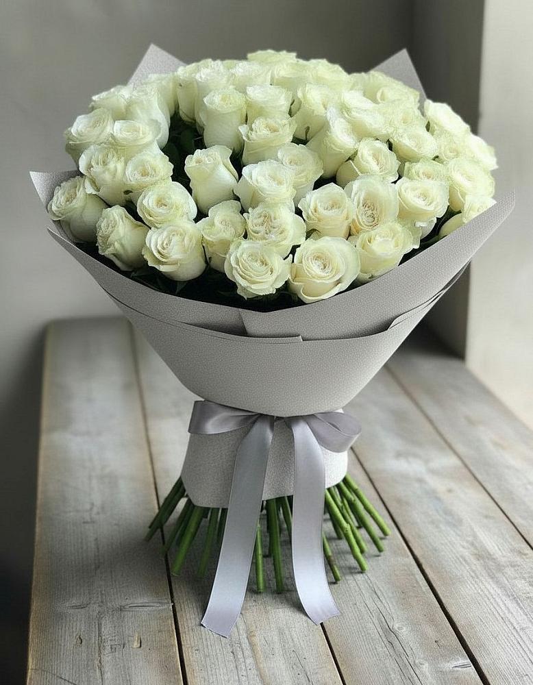 Букет 35 Белых роз в Пионерский Ханты-Мансиский АО