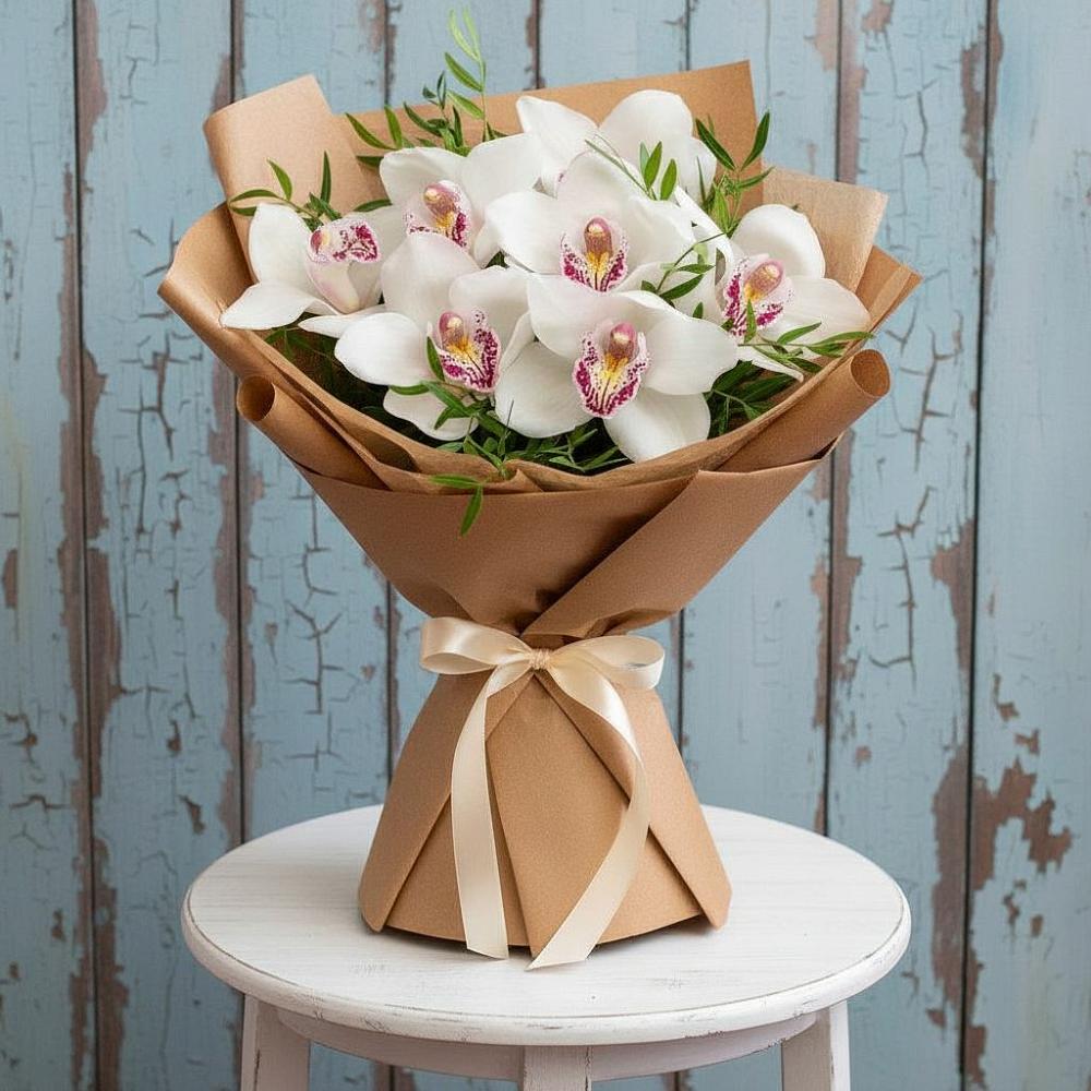 Букет цветов из: Орхидеи и Розы в Пионерский Ханты-Мансиский АО