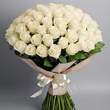 Букет 101 беля роза Белоснежка в Пионерский Ханты-Мансиский АО