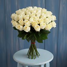 Букет 51 Белая роза Эдлесс Лав в Пионерский Ханты-Мансиский АО