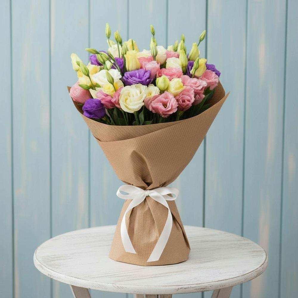 Букет цветов из: Лизиантусы в Пионерский Ханты-Мансиский АО