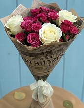 Букет цветов из:  Розы в Пионерский Ханты-Мансиский АО