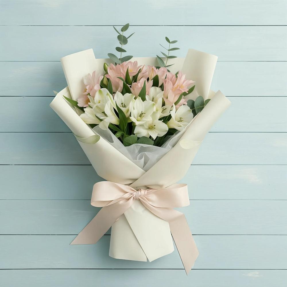 Букет цветов из: Альстромерии в Пионерский Ханты-Мансиский АО