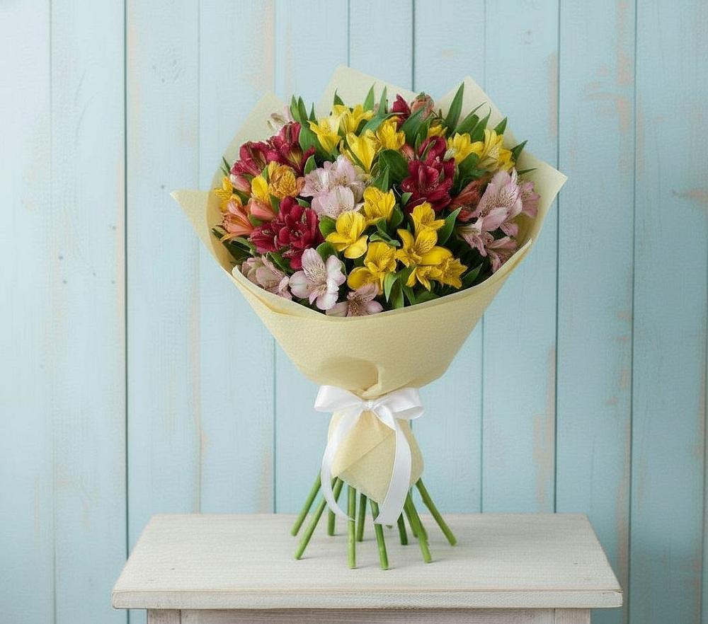 Букет цветов из: Альстромерии в Пионерский Ханты-Мансиский АО