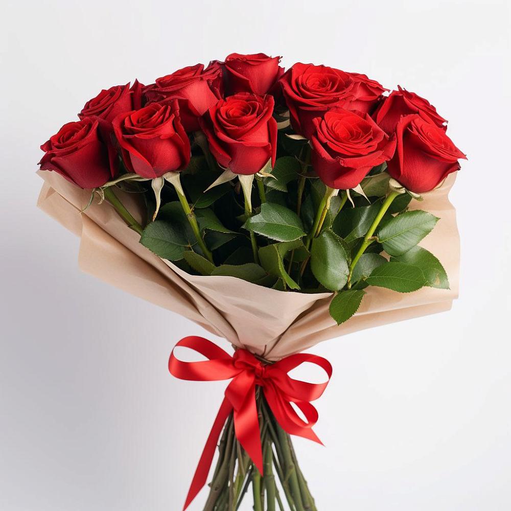 Букет 11 Красных роз Эдлесс Лав в Пионерский Ханты-Мансиский АО